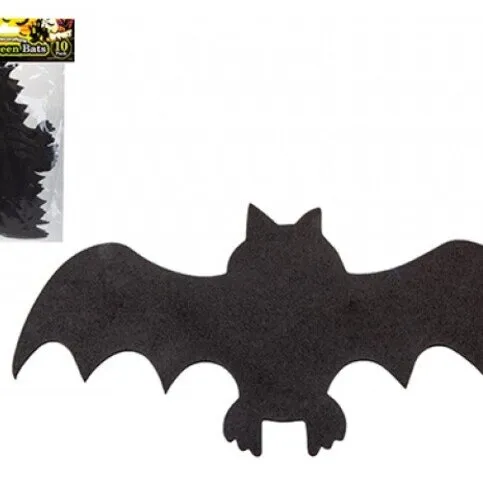 Haunted House Foam Bats 10pk Ps* 10pk