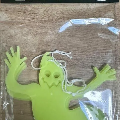 Haunted House Glow In Dark Ghosts Ps* 3pk