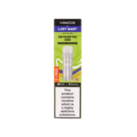 Hawcos x Lost Mary Crystal Pro Prefilled Pod Refill -  Kiwi Guava 20mg