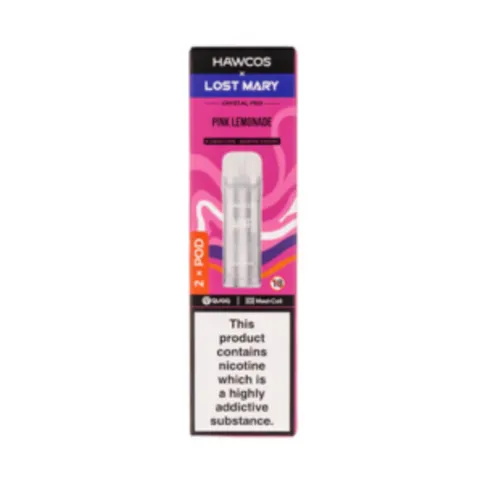 Hawcos x Lost Mary Crystal Pro Prefilled Pod Refill - Pink Lemonade 20mg