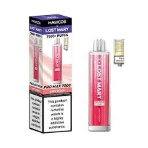 Hawcos x Lost Mary Crystal Pro Prefilled Pod Kit - Juicy Peach 20mg