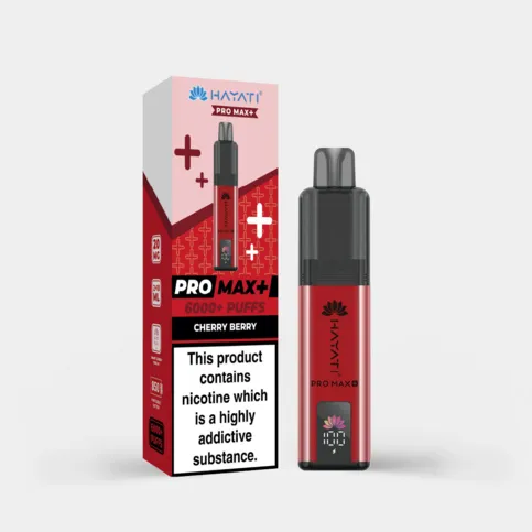 Hayati Pro Max Plus 6000 Puffs Prefilled Vape Kit Cherry Berry 20mg