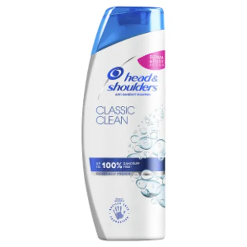 Head & Shoulders Classic Clean Clarifying Anti Dandruff Shampoo For Itchy, Dry Scalp And Hair 400ml