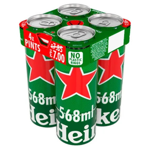 Heineken 4 x Pints