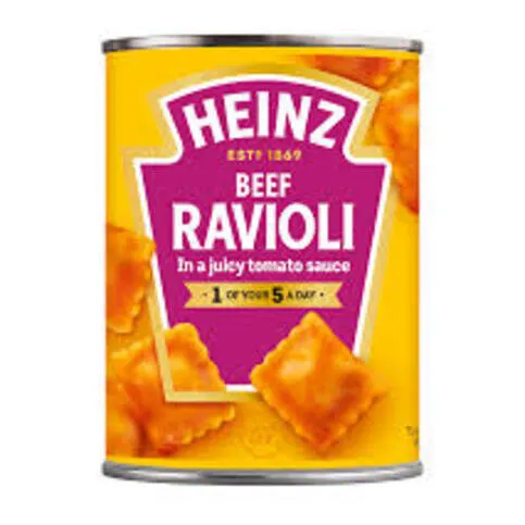 Heinz Beef Ravioli in a Rich Tomato Sauce 400g