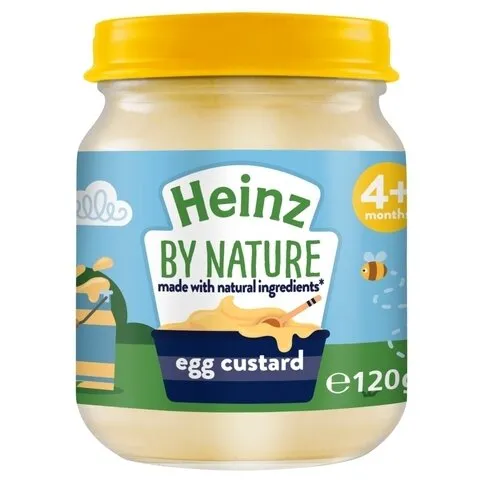 Heinz By Nature Egg Custard 4+ Months 120g