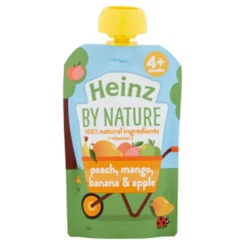 Heinz By Nature Peach, Mango, Banana & Apple 4+ Months 100g