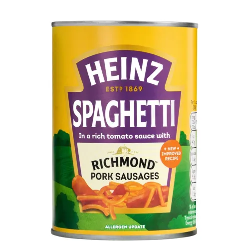 Heinz Spaghetti & Sausages Richmond 400g