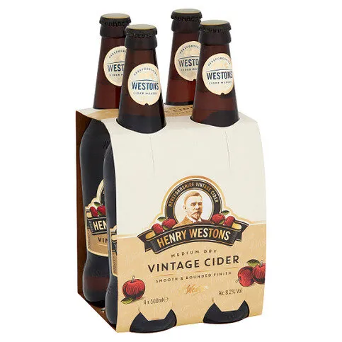 Henry Westons Vintage Cider 4 x 500ml