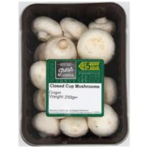 Heritage Mushrooms Closed Cup 250g