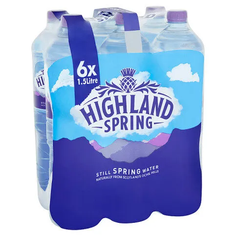 Highland Spring Still Spring Water 6 x 1.5L