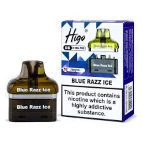 HIGO BB POD BLUE RAZZ ICE 20MG/ML
