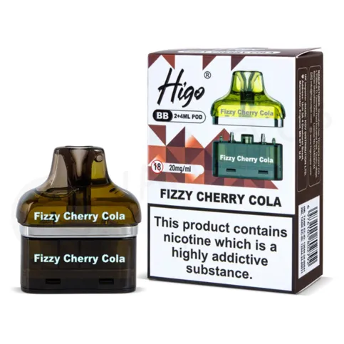 Higo BB4000 Prefilled Fizzy Cherry Cola - 2 x 4ml (Pods)