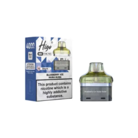 Higo BB 4000 Prefilled Pods Blueberry Ice Huba Huba pod
