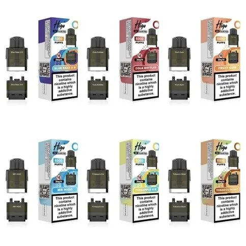 Higo BB Pulse 6000 REFILL Pod Only (Choose Flavour)