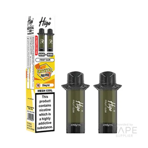 HIGO KRYSTAL PREFILLED PODS FRUIT GUM 2PK