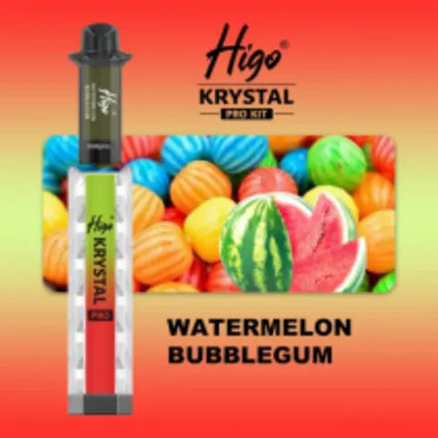 Higo Krystal Pro prefilled 600 puff ( watermelon bubblegum  )