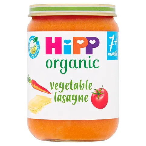 HiPP Organic Vegetable Lasagne Baby Food Jar 7+ Months 190g