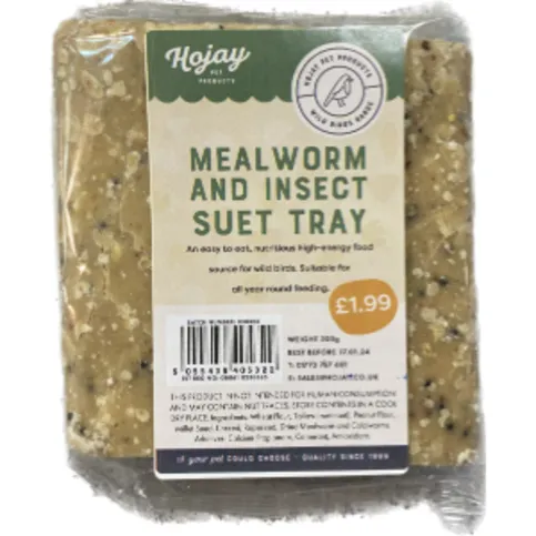 Ho-Jay Mealworm and Insect Suet Tray 300g