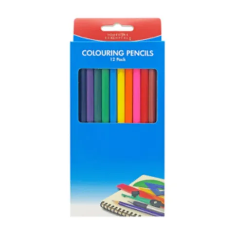 Homeware Essentials Colouring Pencils 12 Pack