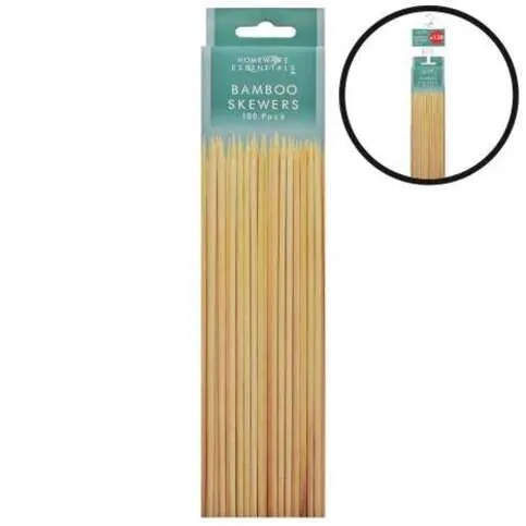 Homeware Essentials Wooden Skewers 100pk