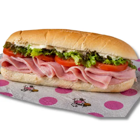 Melly Moo's Honey Roast Ham & Cheese Sub