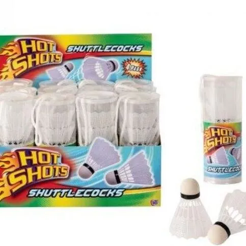 Hot Shots 4-pk Shuttlecocks