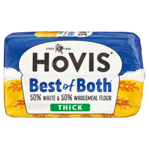 Hovis Best of Both Thick 50% White & 50% Wholemeal Flour 800g
