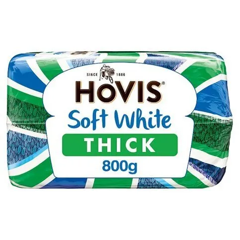 BREAD: HOVIS SOFT WHITE THICK 800G