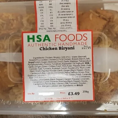 Chicken Biryani 350g