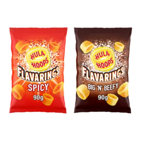 Hula Hoops Flavarings Spicy & Big 'n' Beefy 90g