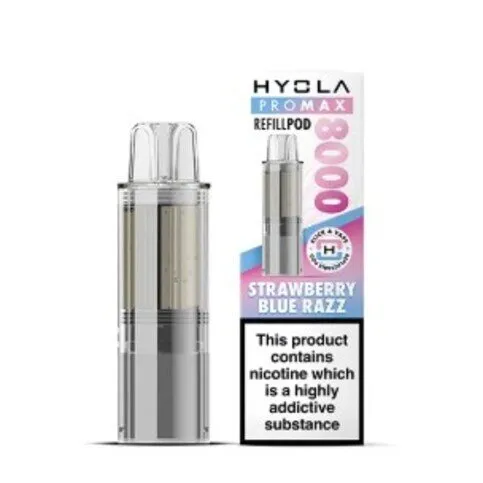 Hyola Pro Max 8000 Prefilled Pods Strawberry Blue Razz 20mg