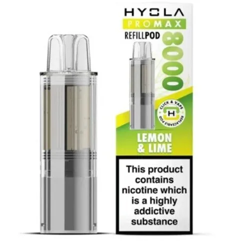 Hyola Pro Max 8000 Refill Pod Lemon & Lime 20mg