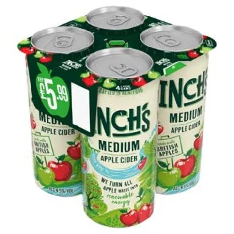 INCHS MEDIUM APPLE CIDER 4PK PM£5.99 (4X440ML)