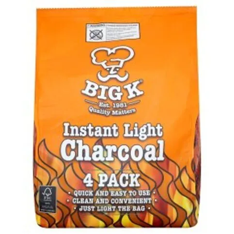Instant Chacoal 1kg 4 Pack