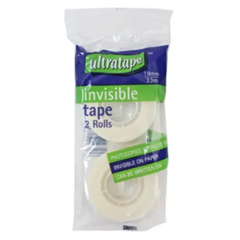Ultratape Magic Mending Tape 19mm x 33m 2 Pack