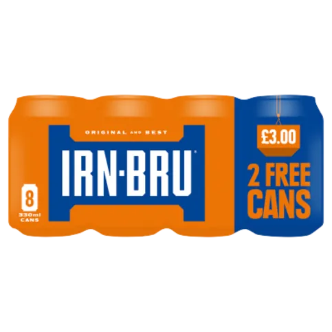 IRN BRU REG 8PK CANS PM£3 (8X330ML)