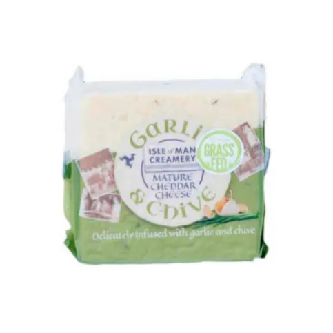 Isle Of Man Garlic & Chive Cheese 180g