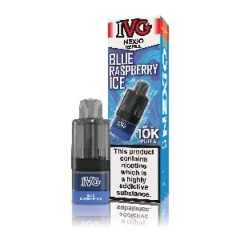IVG Nexio 10K Puffs Blue Raspberry Ice Refill Pod