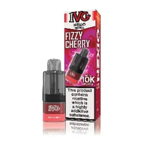 IVG Nexio 10K Puffs Fizzy Cherry Refill Pod Kit