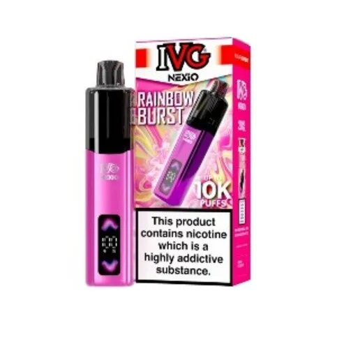 IVG Nexio 10K Puffs Rainbow Burst Kit
