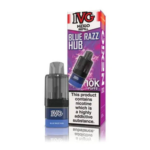 IVG Nexio Blue Razz hub refill pod