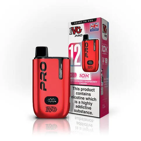 IVG Pro 10K Strawberry Raspberry Cherry Vape