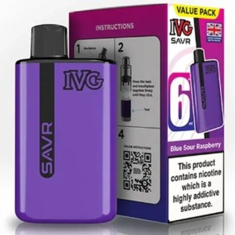 Ivg Savr 3000 Puffs Grape Ice