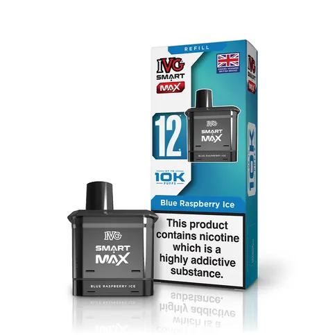 IVG Smart Max Refill Blue Raspberry ice 10k Puffs