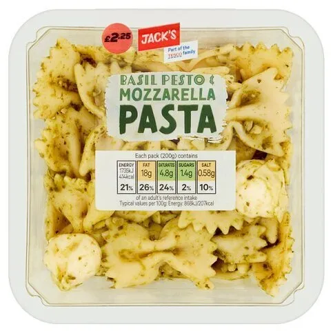 Jack Basil & Mozzarella Pasta 200g