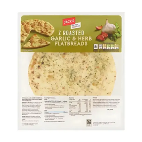 Jack's 2 Roasted Garlic and Herb Flatbreads