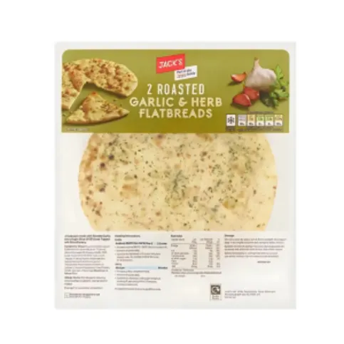 Jack's 2 Roasted Garlic and Herb Flatbreads