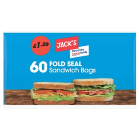 Jack's 60 Fold Seal Sandwich Bags