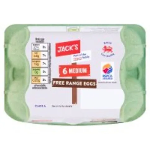 Jack's 6 Medium Free Range Eggs